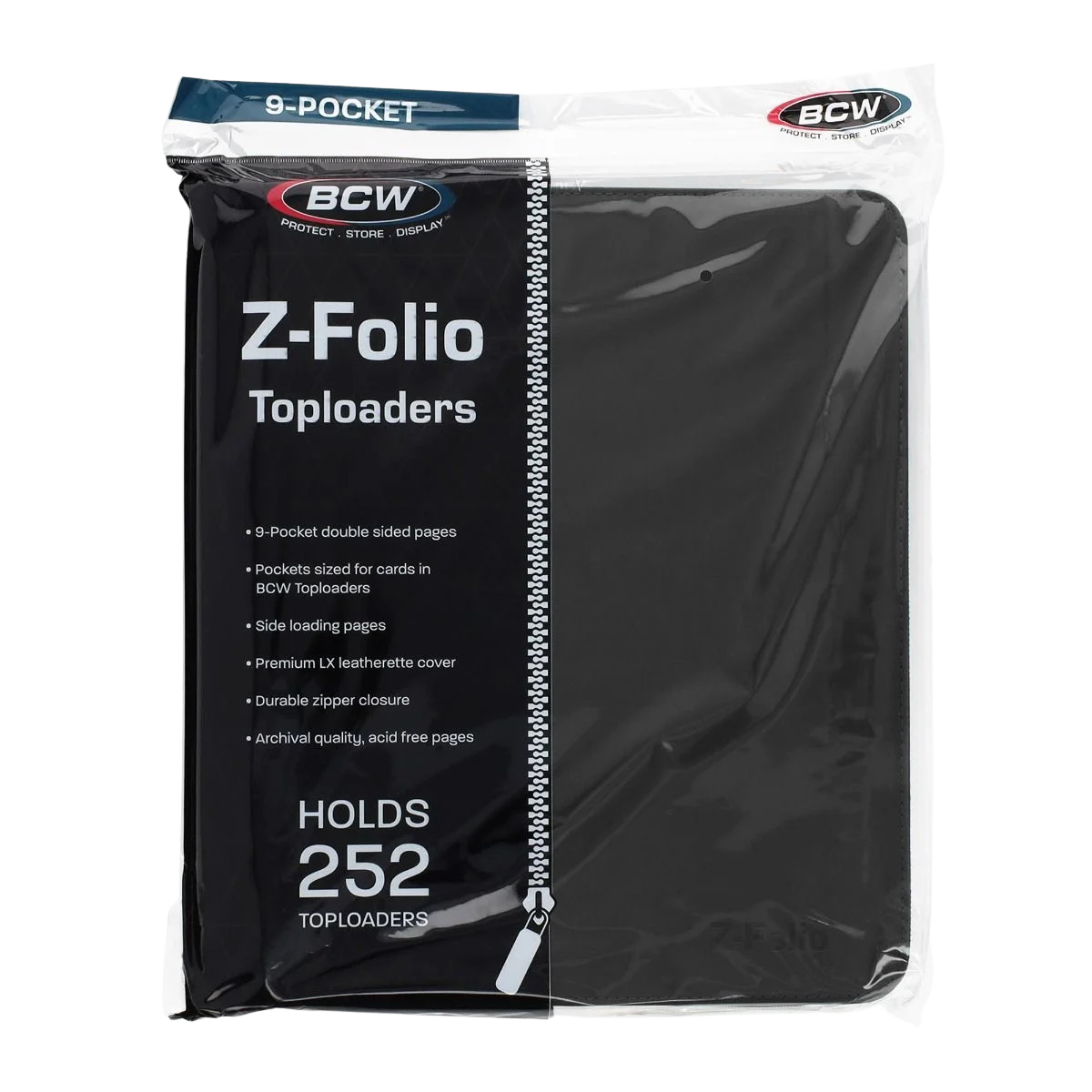 Z-Folio 9-Pocket LX Album - Toploaders - Black - Binders