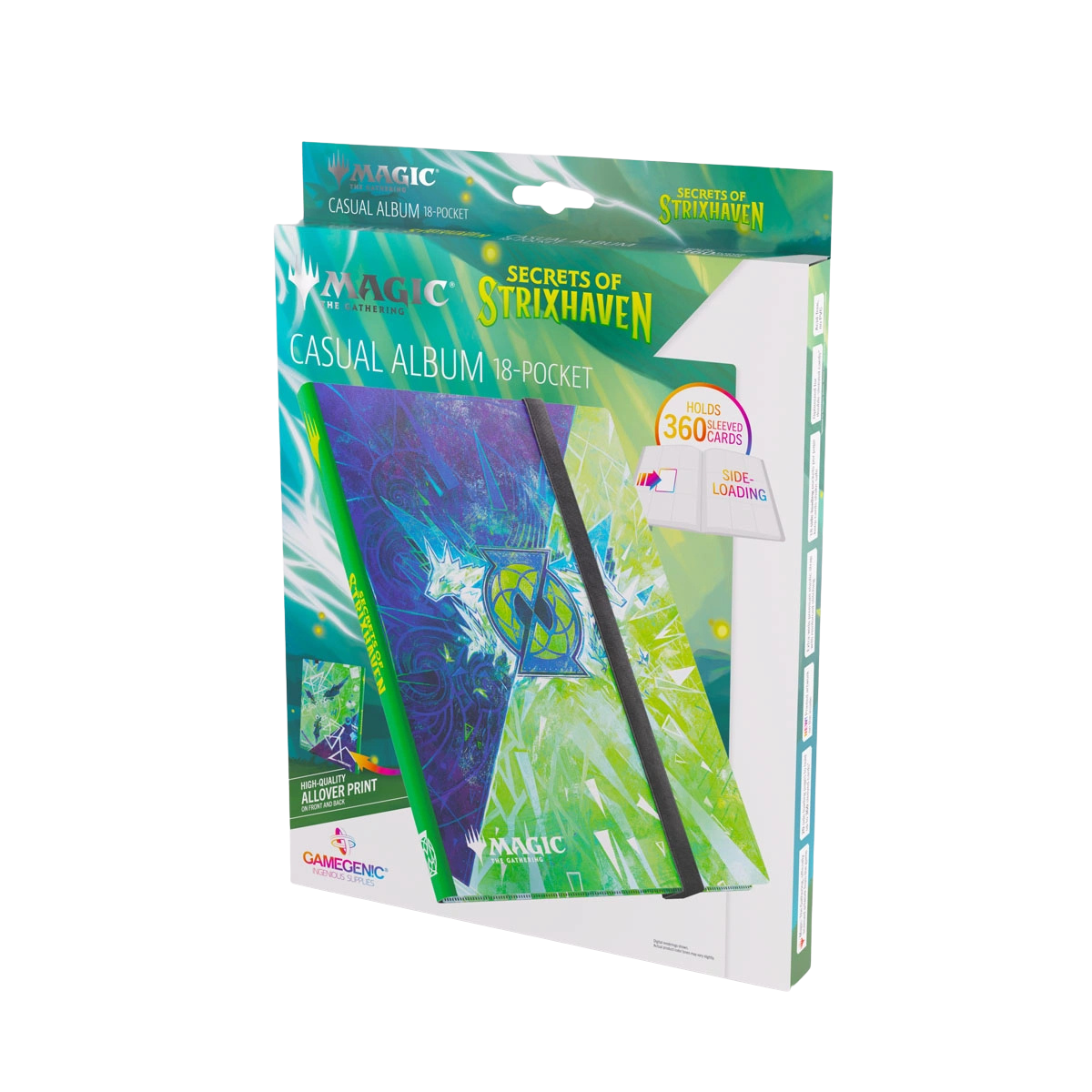 Gamegenic Casual Album: 18-Pocket Magic: The Gathering Secrets of Strixhaven - Quandrix - Binders