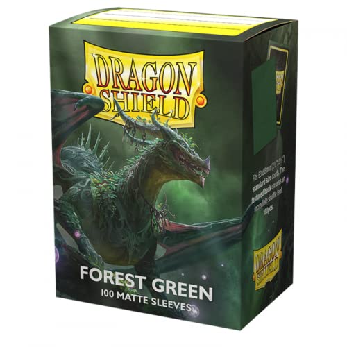 Dragon Shield - FOREST GREEN - Matte Sleeves - 100 Count - Sleeves