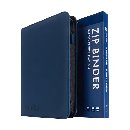 9-Pocket Exo-Tec® Zip Binder Royal Blue - Binders