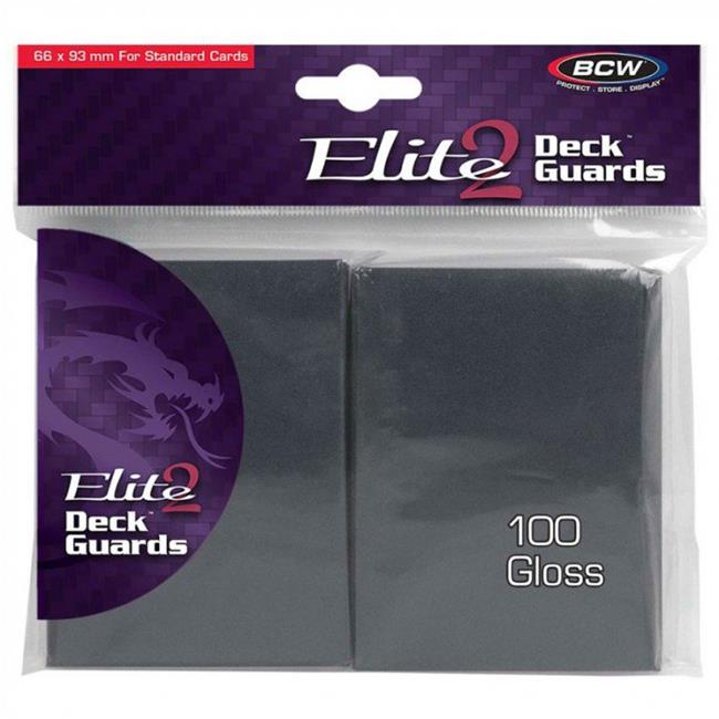 BCW Deck Guard - Elite2 - Cool Gray (100 Count) - Sleeves