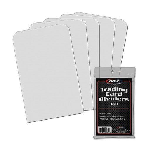 Tall Trading Card Dividers - 10 Count - TCG Supplies