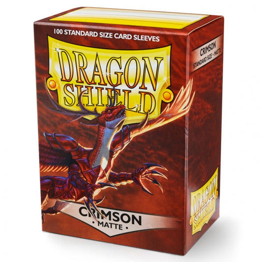 Dragon Shield - CRIMSON - Matte Sleeves - 100 Count - Sleeves