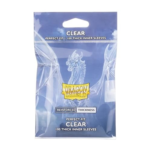 Dragon Shield - Perfect Fit - Thick Inner Sleeves - Clear - 100 Count - Sleeves