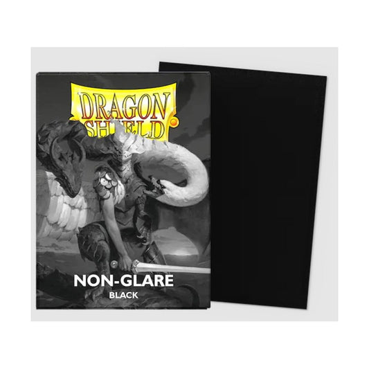 Dragon Shield - NONGLARE BLACK - Matte Sleeves - 100 Count - Sleeves