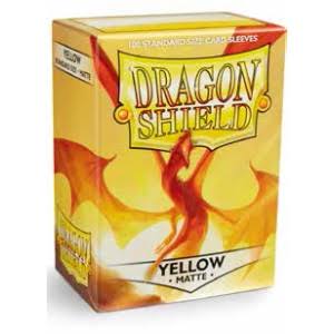 Dragon Shield - YELLOW - Matte Sleeves - 100 Count - Sleeves