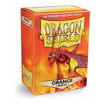 Dragon Shield - ORANGE - Matte Sleeves - 100 Count - Sleeves