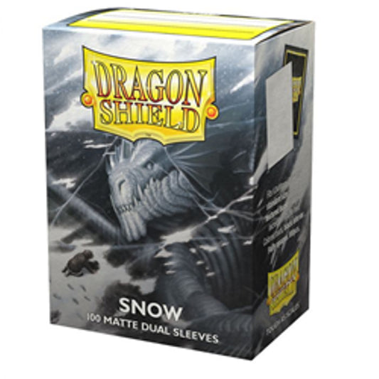 Dragon Shield - SNOW - Dual Matte Sleeves - 100 Count - Sleeves
