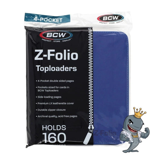 Z-Folio 4-Pocket LX Album - Toploaders - Blue - Binders