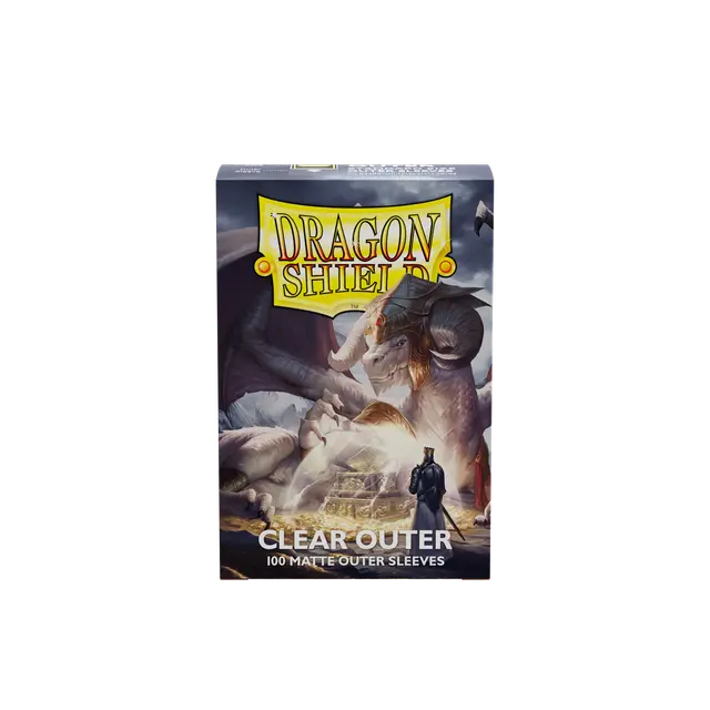 Hidden Vault Games - Dragon Shield - Clear - Matte Outer Sleeves - 100 Count - TCG - Sleeves