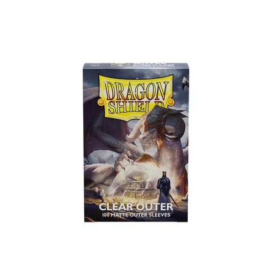 Hidden Vault Games - Dragon Shield - Clear - Matte Outer Sleeves - 100 Count - TCG - Sleeves