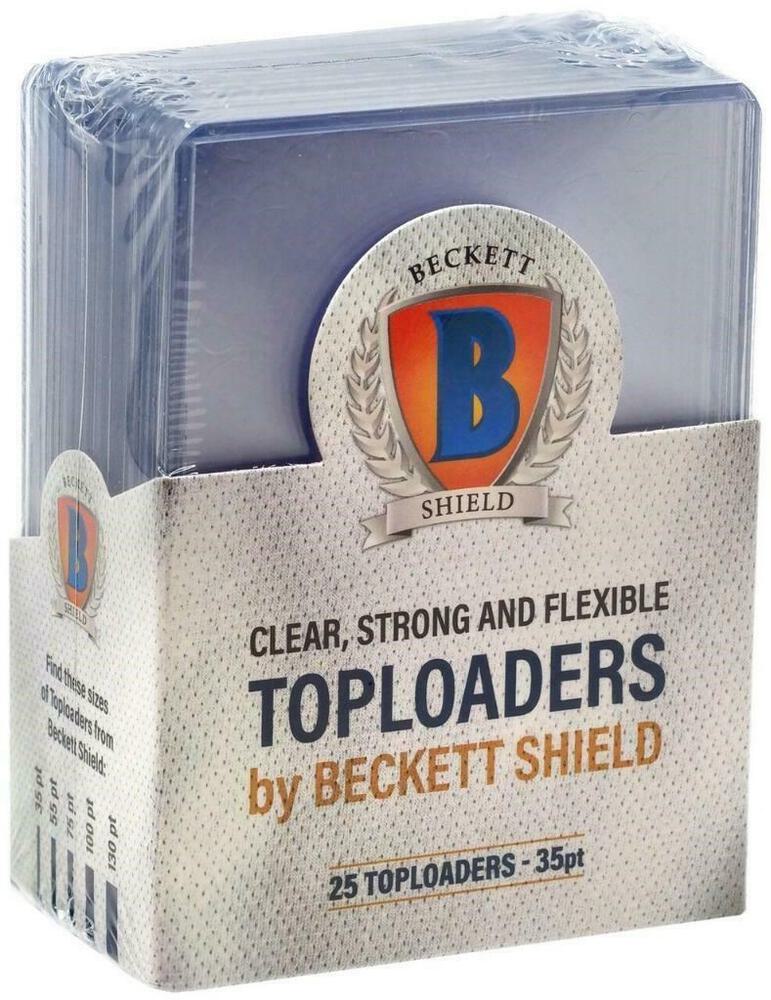 Beckett Shield Toploaders: 35pt - 25 Count - Top Loaders