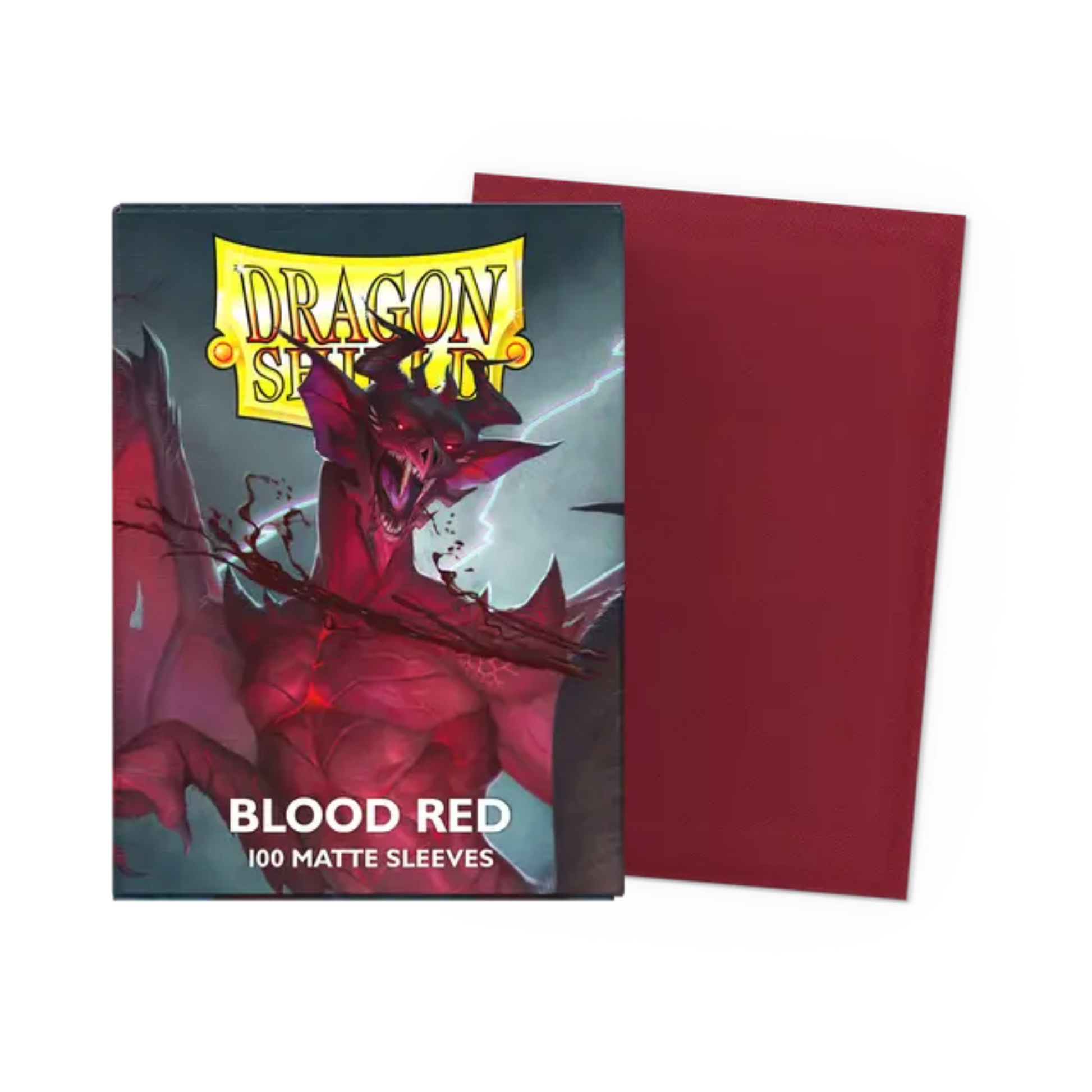 Dragon Shield - Blood Red - Matte Sleeves - 100 Count - Sleeves
