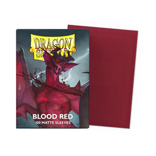 Dragon Shield - Blood Red - Matte Sleeves - 100 Count - Sleeves