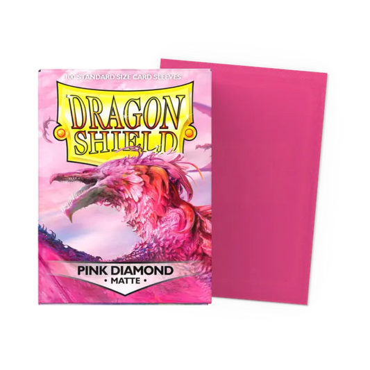 Dragon Shield - Pink Diamond - Matte Sleeves - 100 Count - Sleeves