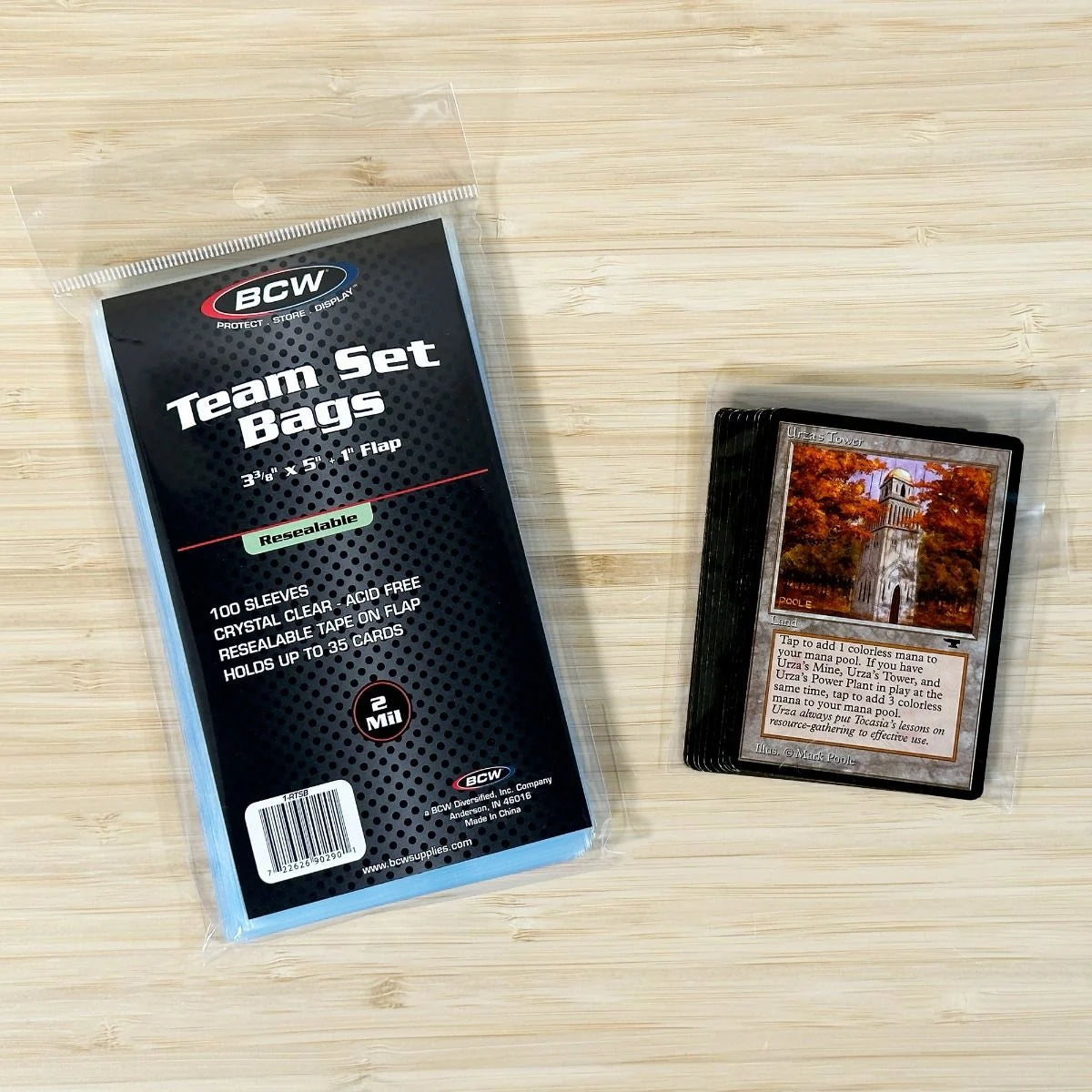BCW - Resealable Team Set Bags - 100 Count - TCG Supplies