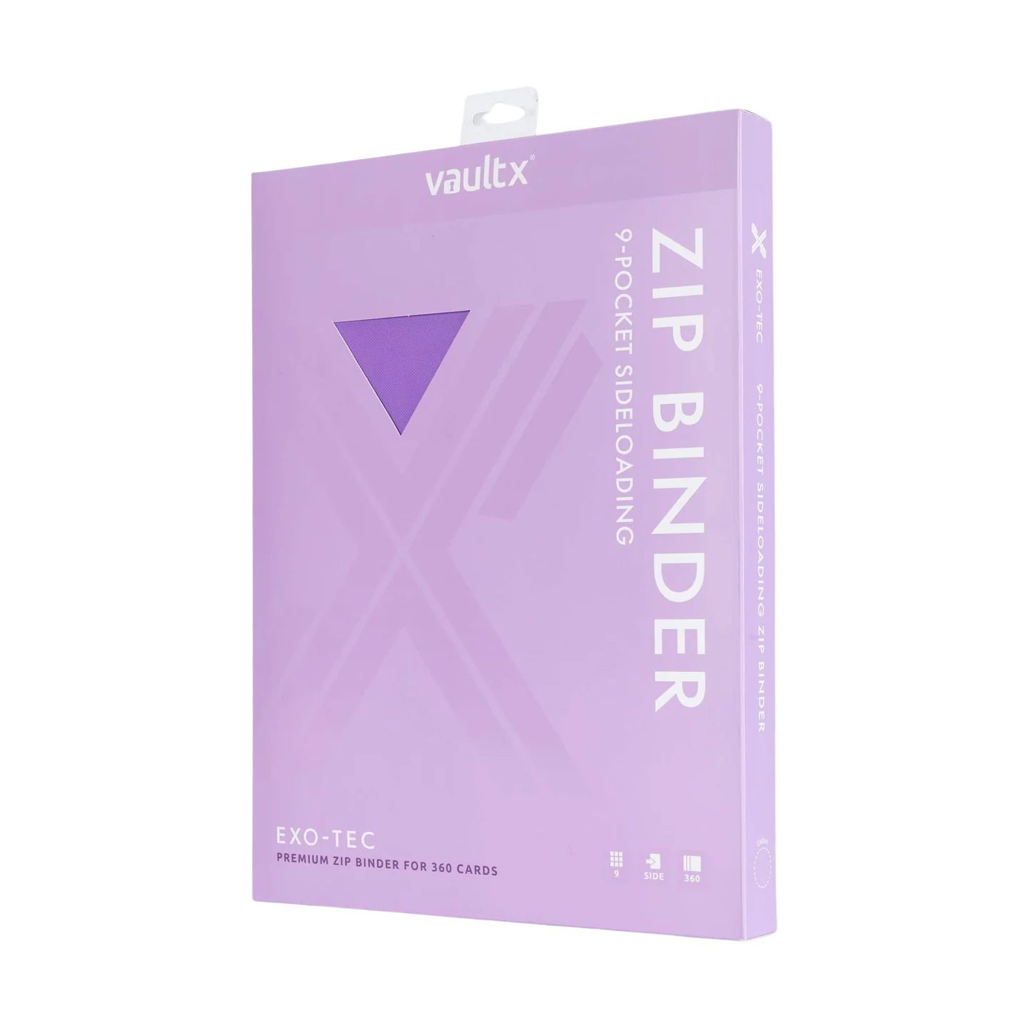 9-Pocket Exo-Tec® Zip Binder Just Purple - Binders
