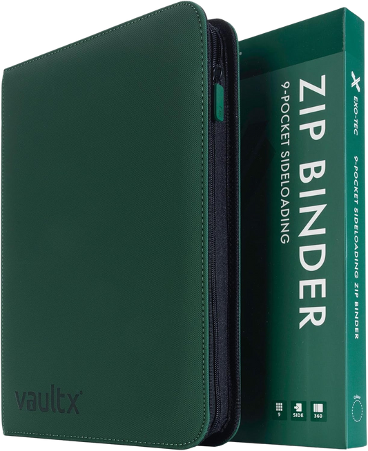 9-Pocket Exo-Tec® Zip Binder Forest Green - Binders