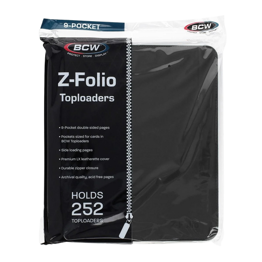 Z-Folio 9-Pocket LX Album - Toploaders - Black - Binders