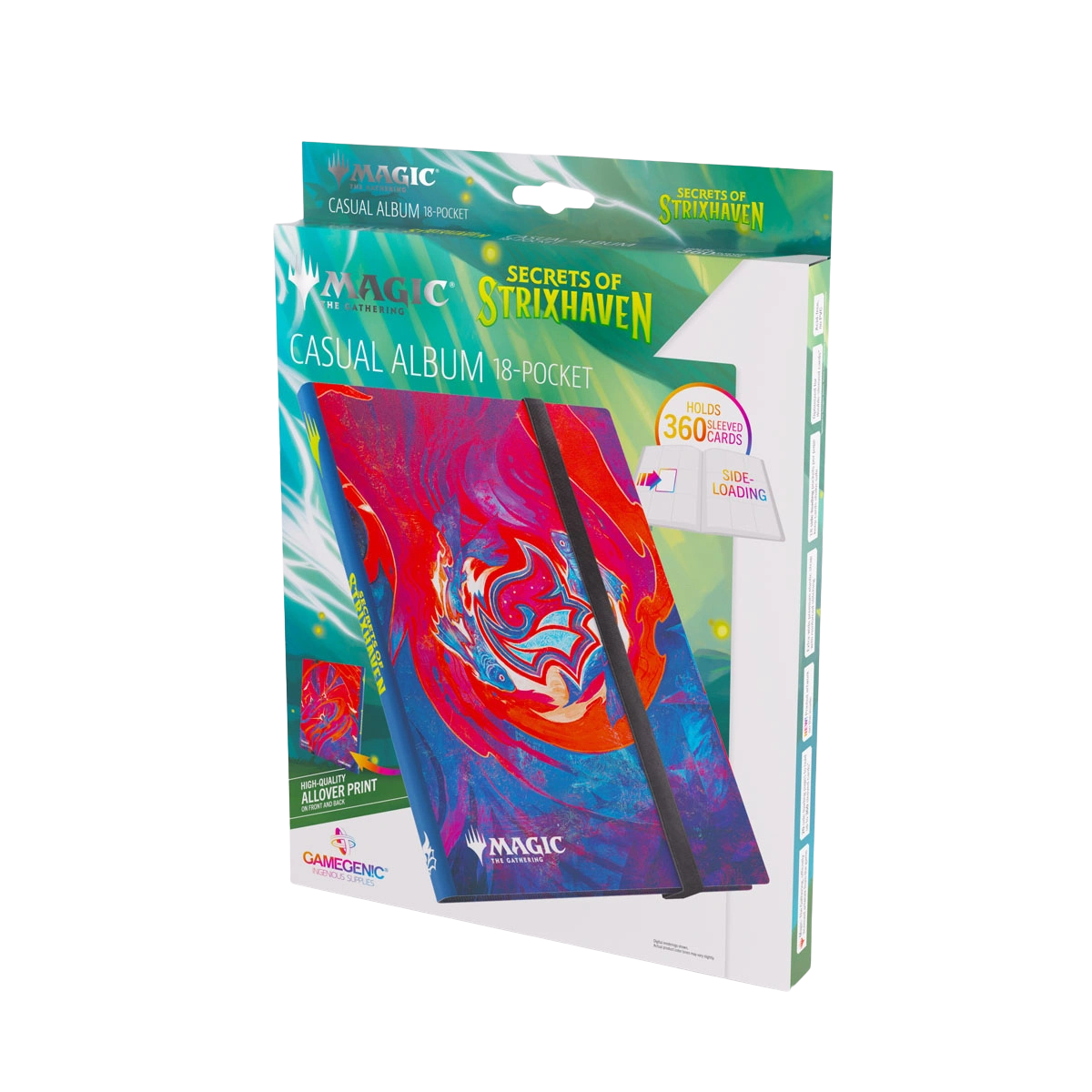 Gamegenic Casual Album: 18-Pocket Magic: The Gathering Secrets of Strixhaven - Prismari - Binders