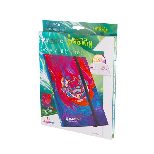 Gamegenic Casual Album: 18-Pocket Magic: The Gathering Secrets of Strixhaven - Prismari - Binders