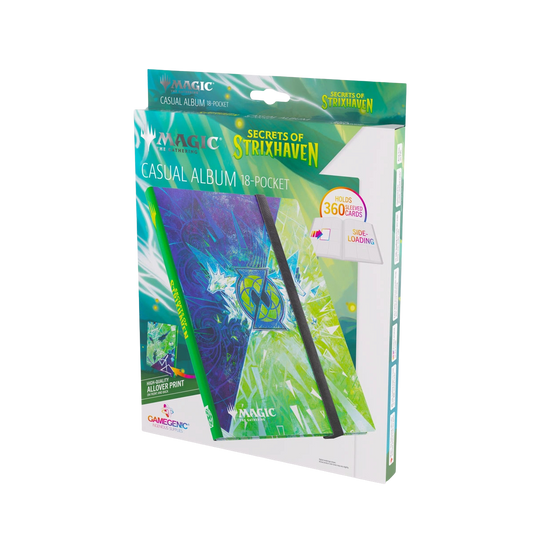 Gamegenic Casual Album: 18-Pocket Magic: The Gathering Secrets of Strixhaven - Quandrix - Binders
