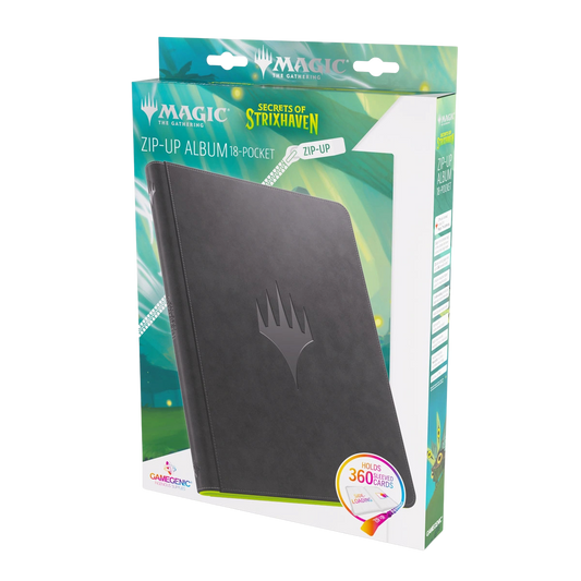 Gamegenic Zip-Up Album: 18-Pocket Magic: The Gathering Secrets of Strixhaven - Black/Green - Binders